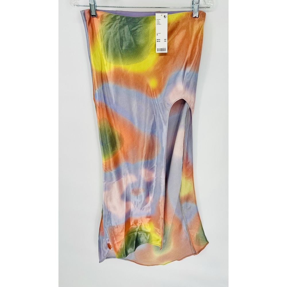 Women's Silence + Noise Norah Satin Slip Maxi Skirt Size M NWT
